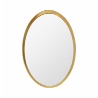 Modern Large Gold Oval Wall Mirror Antique Gold Frame 72.5x50cm