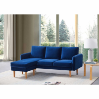3 Seater Corner Sofa Blue