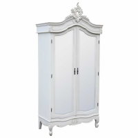 White Two Door Wardrobe