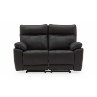 Positano 2 Seater Recliner Black