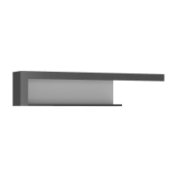 Lyon 130cm wall shelf in Platinum Light Grey