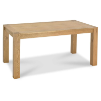 Modern Rustic Oak Extending Dining Table 6 Seater 165 x 90cm