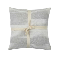 Simply Green Recy Cotton Stripe Cushion 2pk