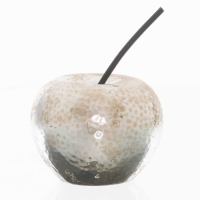 Small Silver Apple Ornament