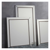 Modern Style Tall Rectangular Silver Finish Full Length Leaner Mirror 2.5 x 80cm