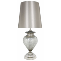 Mercury Pearl Regency Statement Lamp With Champagne Shade