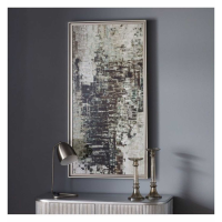 Modern Style Geometric Framed Wall Abstract Art In Slim Gold Frame 122 x 61.5cm