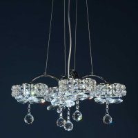 Modern Glass Chandelier With Ball droplets