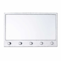 Gin Shu Metal Mirror Silver Gilt Leaf