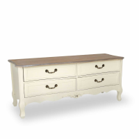 Appleby Appleby Wood Top Console Table 4 Drawer