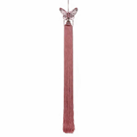 Pink Tassel With Crystal