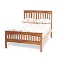 Amelia 150cm King Size 5ft Honey Oak Wooden Bed Frame Shaker Style