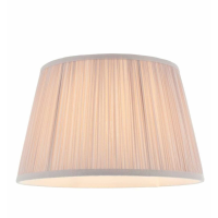 Modern Style Fabric And Steel Dusky Pink Small Size Lighting Shade 19 x 30.5cm