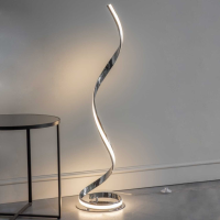 Aria Modern Abstract Structure Metal Floor Lamp with Integrated LED 121x29cm
