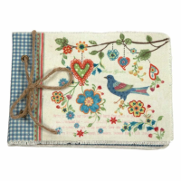 Vintage Primavera Notebook With Bird And Heart