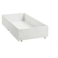 Large White Under Bed Storage Drawer on Wheels 130cm Wide x 70cm Deep