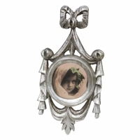 Silver Gilt Leaf Photo Frame