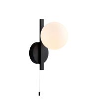Merryfield Bathroom Wall Light Black