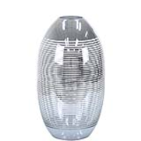 Value Small Silver Glass Vase