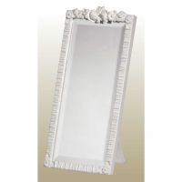 Barbola Floral White Chalk Paint Decorative Table Or Wall Bedroom Mirror