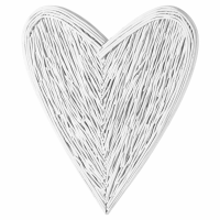 Large White Natural Organic Wicker Willow Branch Heart Decor Piece 100x80x5cm