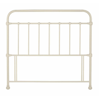 Ivory Painted 5ft King Size Metal Bed Headboard 150cm Classic Traditional Style