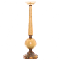 Antique Gold Large Column Candle Stand