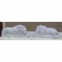 Marbaline Classical Figure Lions Pair