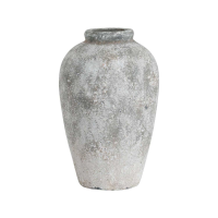 Aged Stone Effect Coloured Tall Ceramic Flower Vase 45cm Tall 28cm Diameter