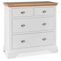 Hampstead Modern Style Two Tone 2 Over 2 Bedroom Chest Of Drawers 99 x 90cm