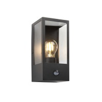 Oxford Outdoor PIR 1 Wall Light Black