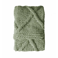 Knit Diamond Throw Sage