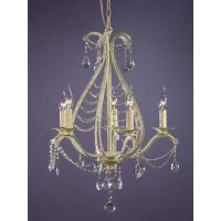 Cream Crack Chandelier 5 Arm