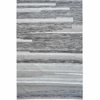 Hede Hand Woven Pit Loom Natural Grey And Black 160x230cm Wool Rug