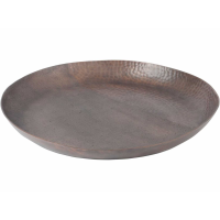 Fuse Dark Bronze TwoToned Hammered Aluminium Round Platter