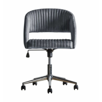 Swivel Chair Charcoal Velvet