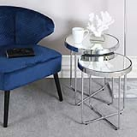 Value Alessio Set Of 2 Chrome End Tables