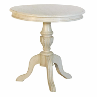 Elegant Style White Marble Round Living Room Side Table With Tri Leg Stand 60 x 60cm