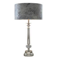 Medium Glitz Candlestick With Marble Shade