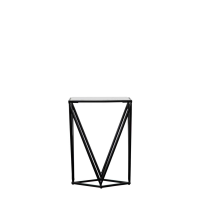White Helford Side Table Black