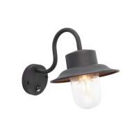PIR Wall Light Black