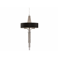 Langan Chandelier Large With Black Shade E14 40W 8
