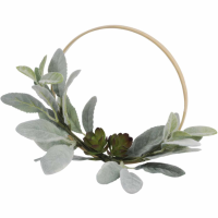 Ornamental Faux Succulent on Bamboo Ring Small