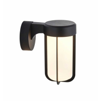 Outdoor Wall Light 16W Black Frosted