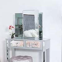 Silver Vanity Mirror