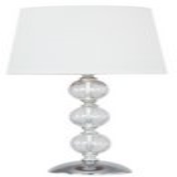 Value Clear Cracked Glass White 3 Ball Table Lamp