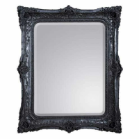 Rosetti Baroque Black Bevelled Mirror