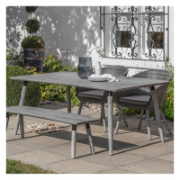 Greywash Hardwood Outdoor Garden Large 180cm Dining Table 6 Seater