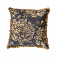 Floral Cushion Gold