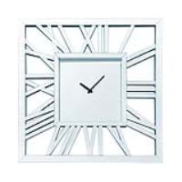 Value 80cm Square Mirror Wall Clock